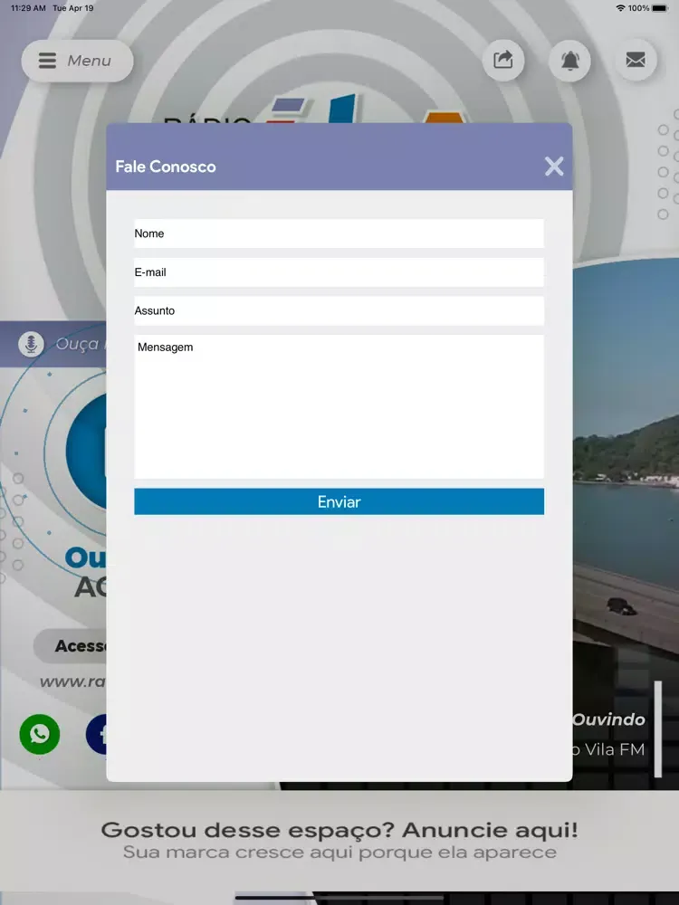 Rádio Vila FM iPad  سکرین شاٹس