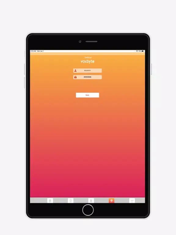 Tangkapan skrin VOXBYTE iPad 
