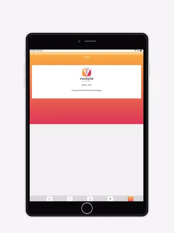 Tangkapan skrin VOXBYTE iPad 