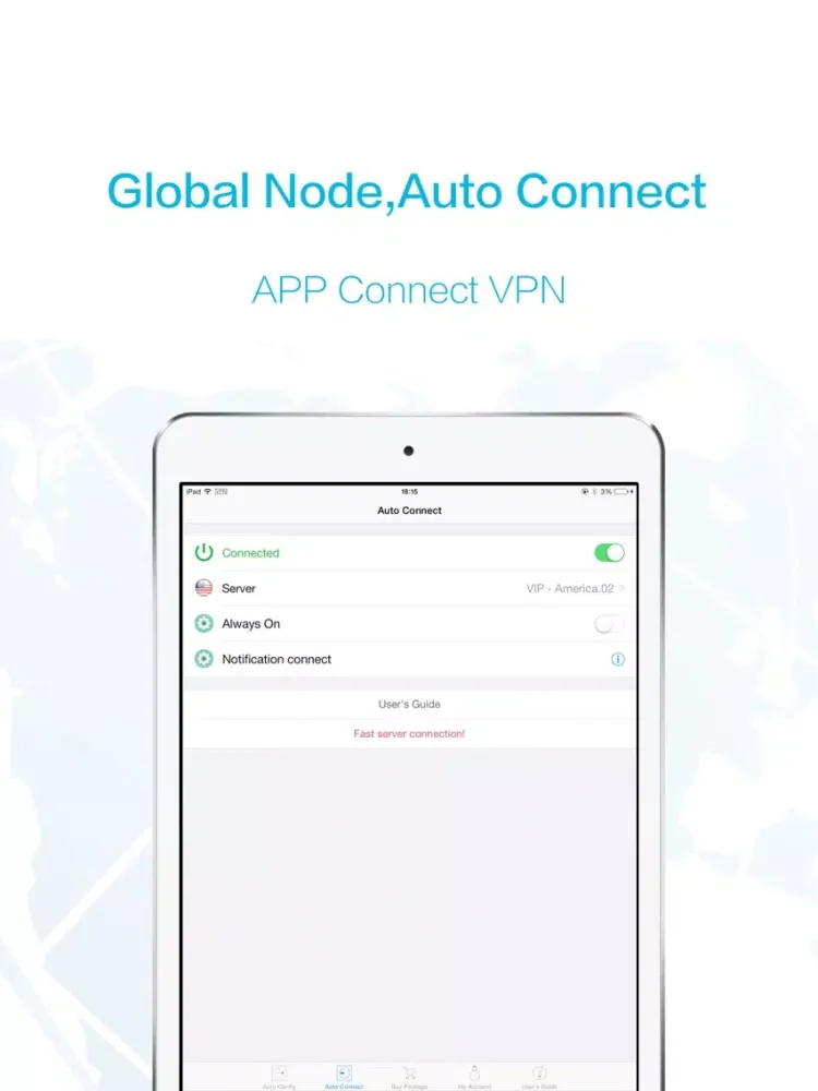 Zrzuty ekranu 6VPN - Best VPN for iPhone & iPad, Blocked Websites & Online Games Accelerator iPad 