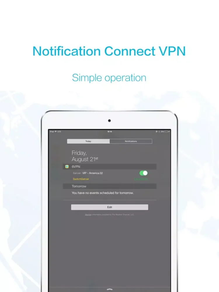 Zrzuty ekranu 6VPN - Best VPN for iPhone & iPad, Blocked Websites & Online Games Accelerator iPad 