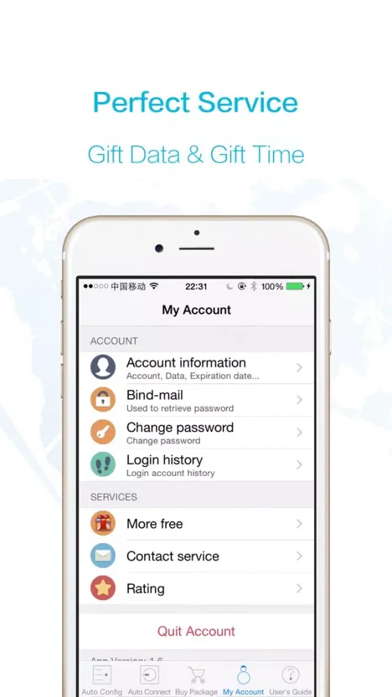 Zrzuty ekranu 6VPN - Best VPN for iPhone & iPad, Blocked Websites & Online Games Accelerator