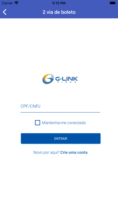 ภาพหน้าจอของ G-link Fibra