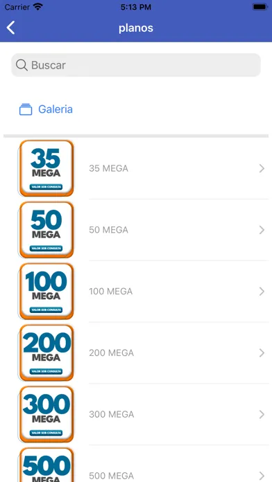 Zrzuty ekranu G-link Fibra