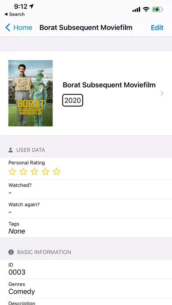 Ảnh chụp màn hình của Watched