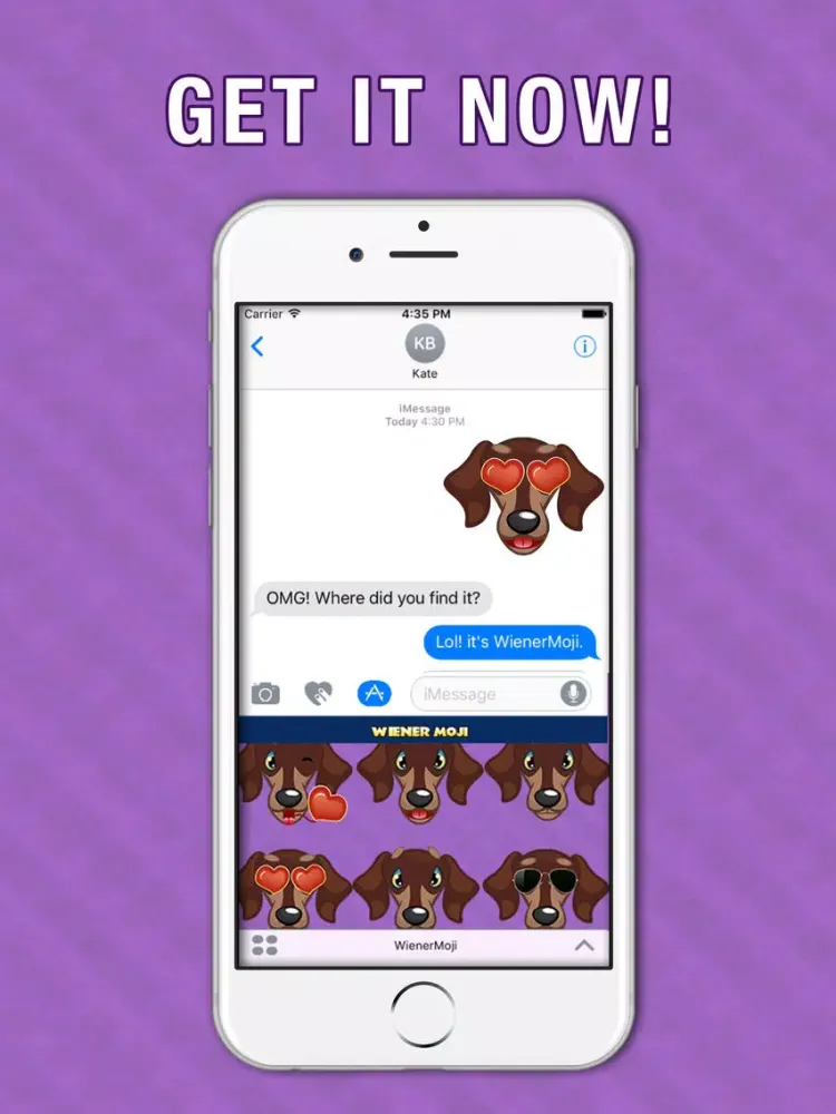 Скриншоты WeinerMoji - Dachshund Emoji & Stickers! iPad 