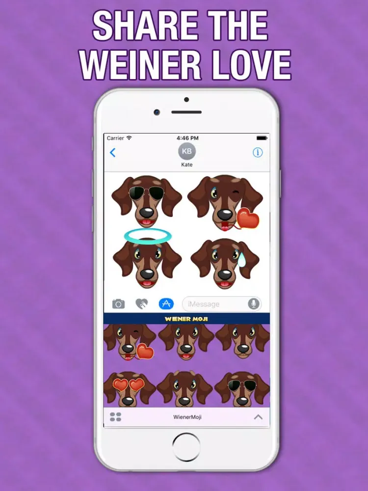 Скриншоты WeinerMoji - Dachshund Emoji & Stickers! iPad 