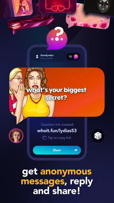 WhoIt - Anonymous Q&A on IG Ekran Görüntüleri