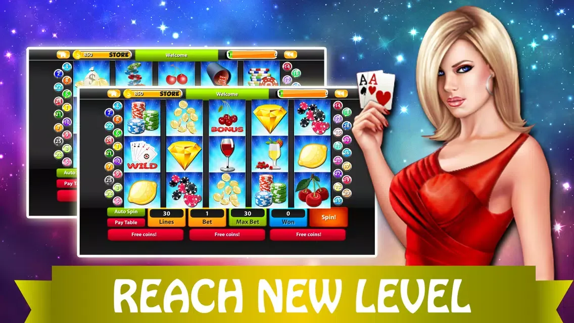 Captures d'écran de Wild Cherries Slot Machines: Red Blazing! Play The Favorite JACKPOT Wheel Casino