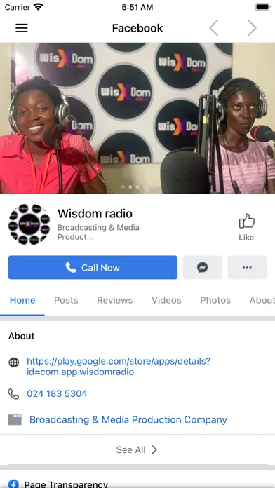 Capturas de tela do Wisdom Radio Gh