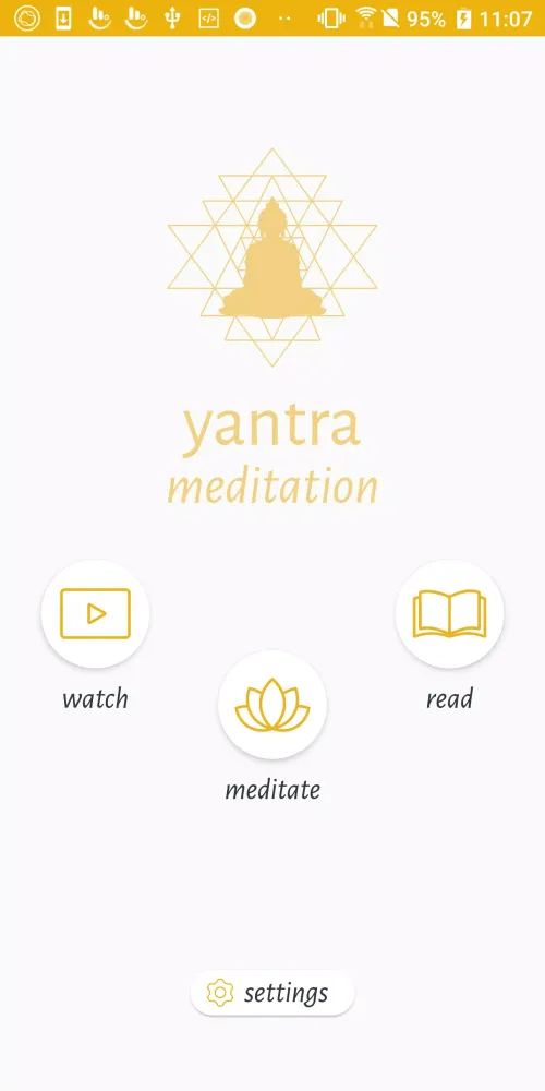 Capturas de tela do Yantra Meditation