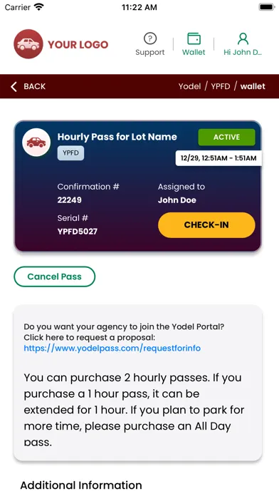 Yodel App स्क्रीनशॉट