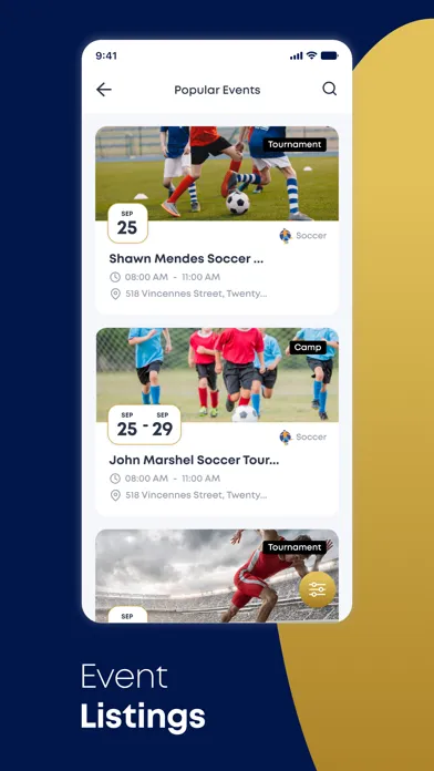 Ảnh chụp màn hình của Youth Sports Index