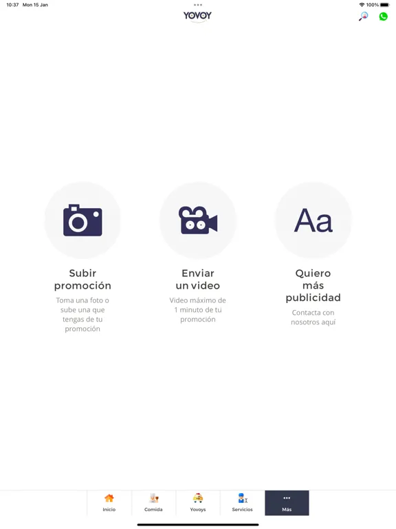 Capturas de pantalla de YOVOY iPad 