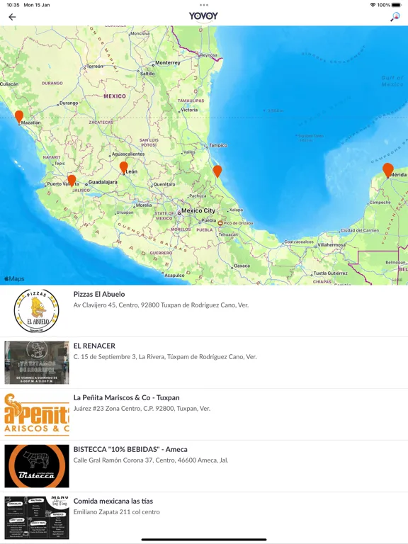Capturas de pantalla de YOVOY iPad 