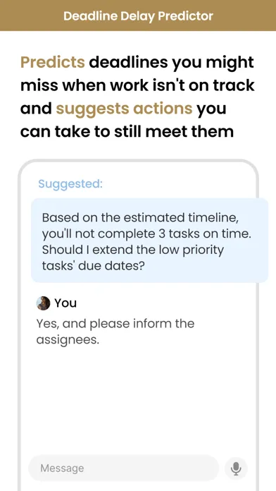 Capturas de tela do Zigzag AI-Copilot for teamwork