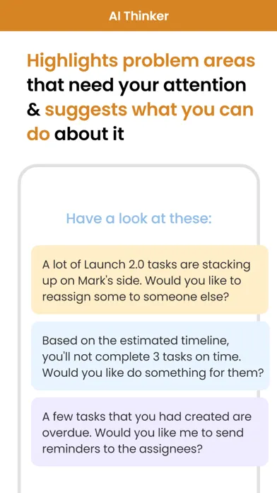 Capturas de tela do Zigzag AI-Copilot for teamwork