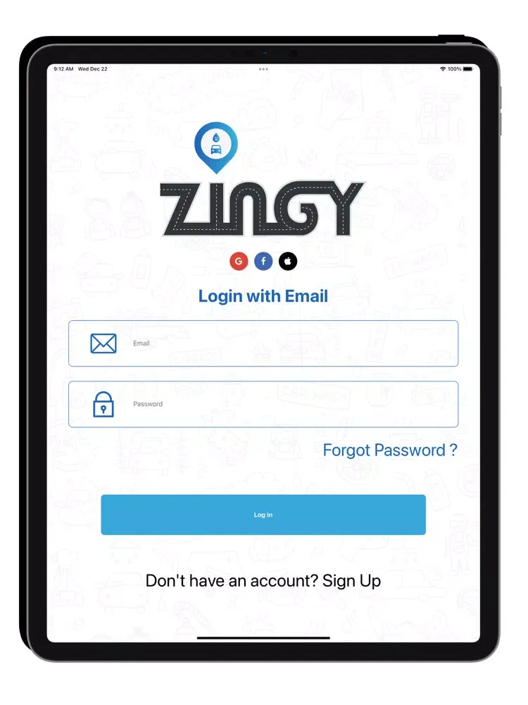 تصاویر Zingy On-Demand Car Care iPad 