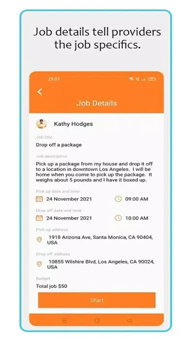 Tangkapan skrin Zoom Errands - Local Helpers