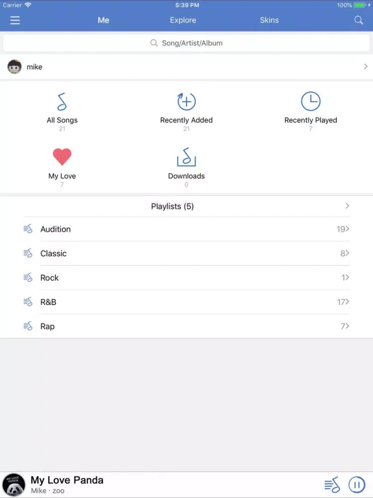 Cloud Music Player - Pro iPad  Screenshots