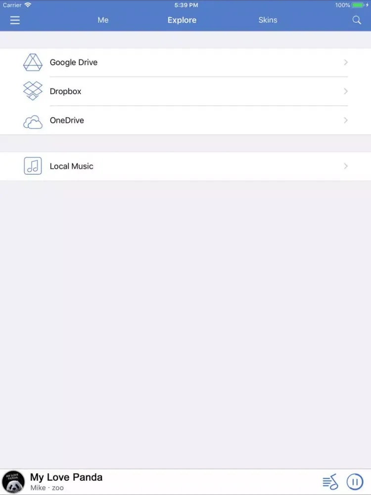 Cloud Music Player - Pro iPad  Screenshots