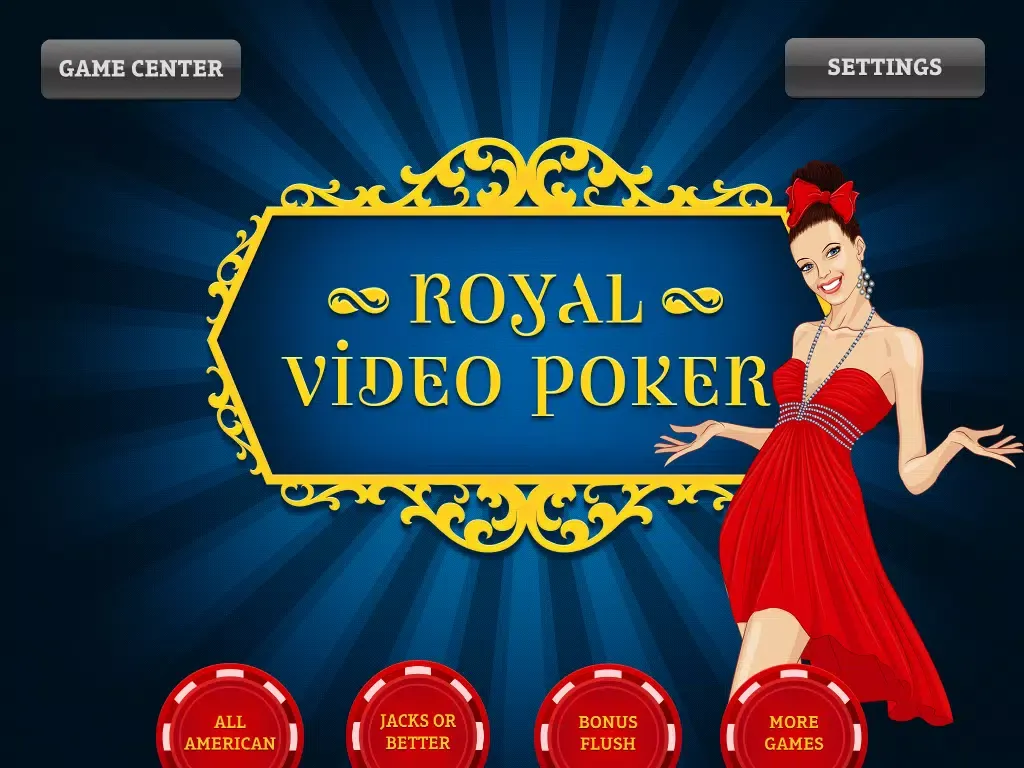 Royal Video Poker - All American, Jacks or Better, & Bonus Flush iPad  स्क्रीनशॉट