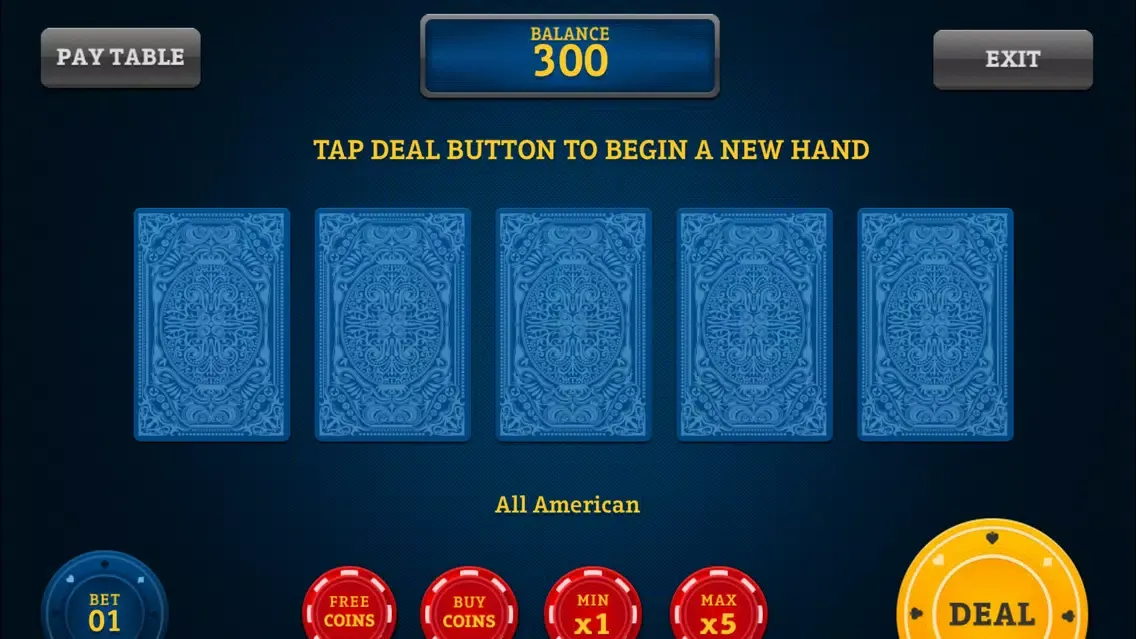 Royal Video Poker - All American, Jacks or Better, & Bonus Flush स्क्रीनशॉट