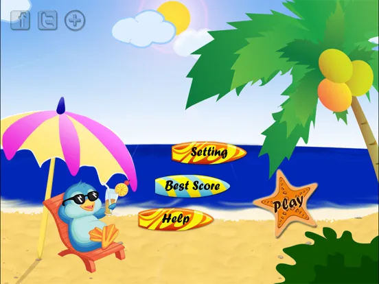 Bird Beach - memo brain to match same classic pet cards iPad  Screenshots