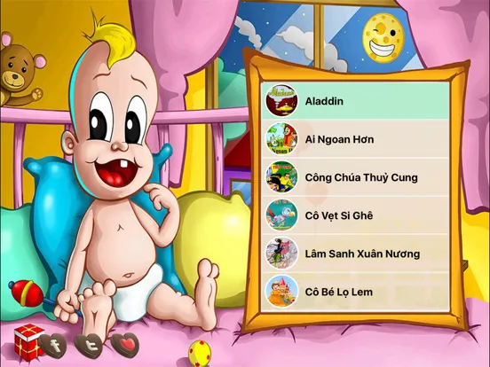 Vietnamese Audio Fairy Tales - Comics For Kids iPad  Screenshots