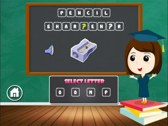 Missing Letter, Find The Word And Spelling iPad 应用截图
