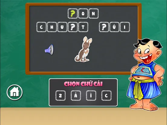Tìm Chữ Cái Còn Thiếu - Bé Học Chữ iPad  スクリーンショット