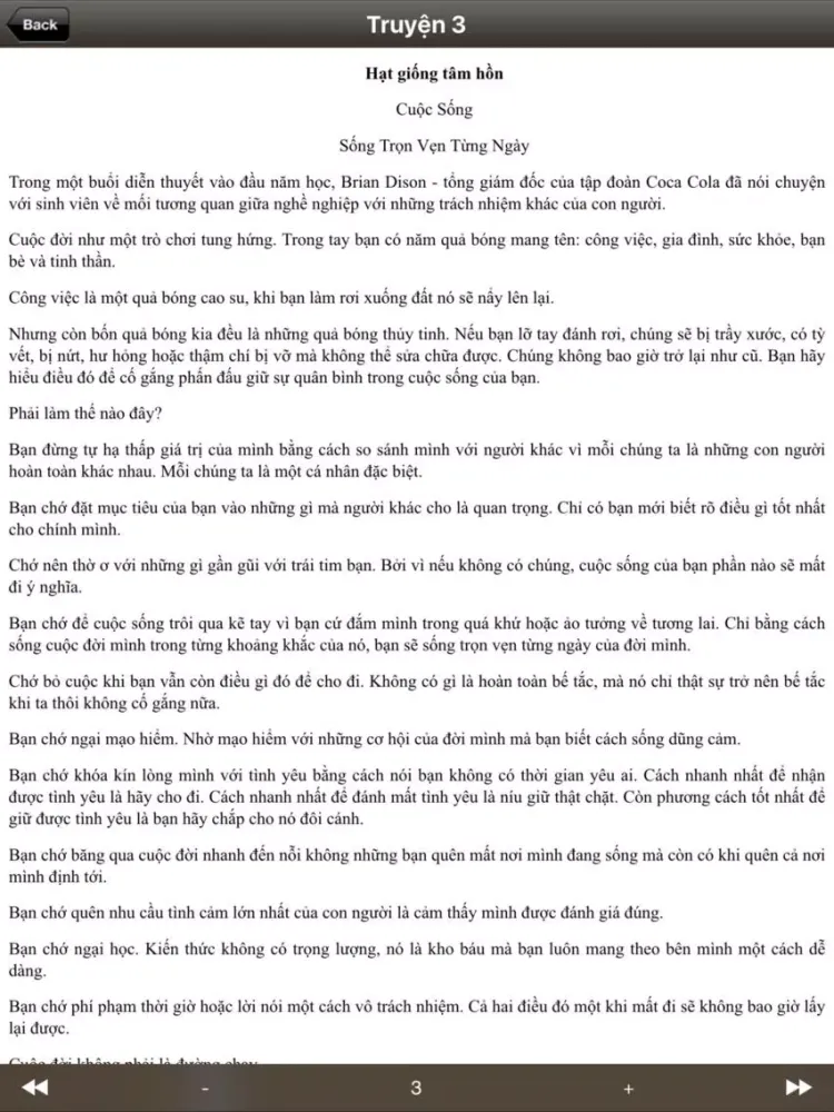 Hạt Giống Tâm Hồn - Books Change Life iPad 应用截图