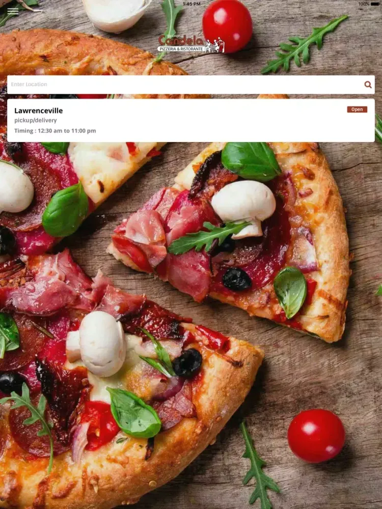 Candela Pizzeria & Ristorante iPad  স্ক্রিনশট