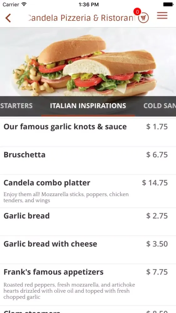 Candela Pizzeria & Ristorante স্ক্রিনশট