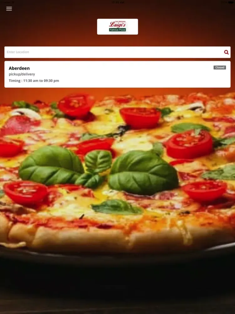 Luigi Famous Pizza iPad  سکرین شاٹس