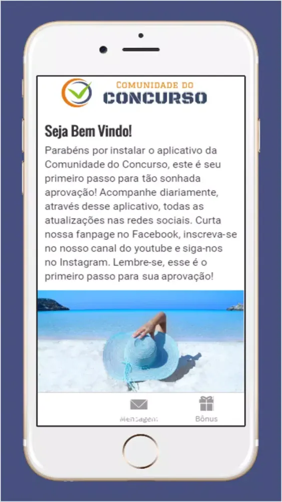 Capturas de tela do Comunidade do Concurso 1.0