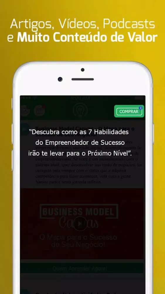 Capturas de tela do Mentalidade Empreendedora