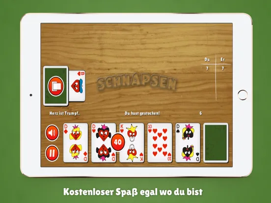 Schnapsen App Vollversion iPad  Screenshots