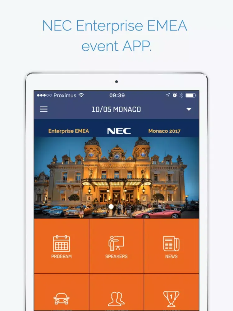 Zrzuty ekranu NEC Smart Enterprise iPad 