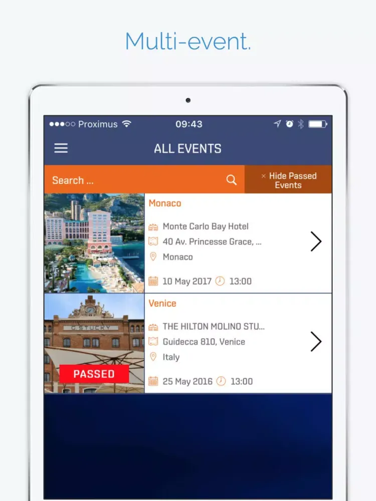 Zrzuty ekranu NEC Smart Enterprise iPad 