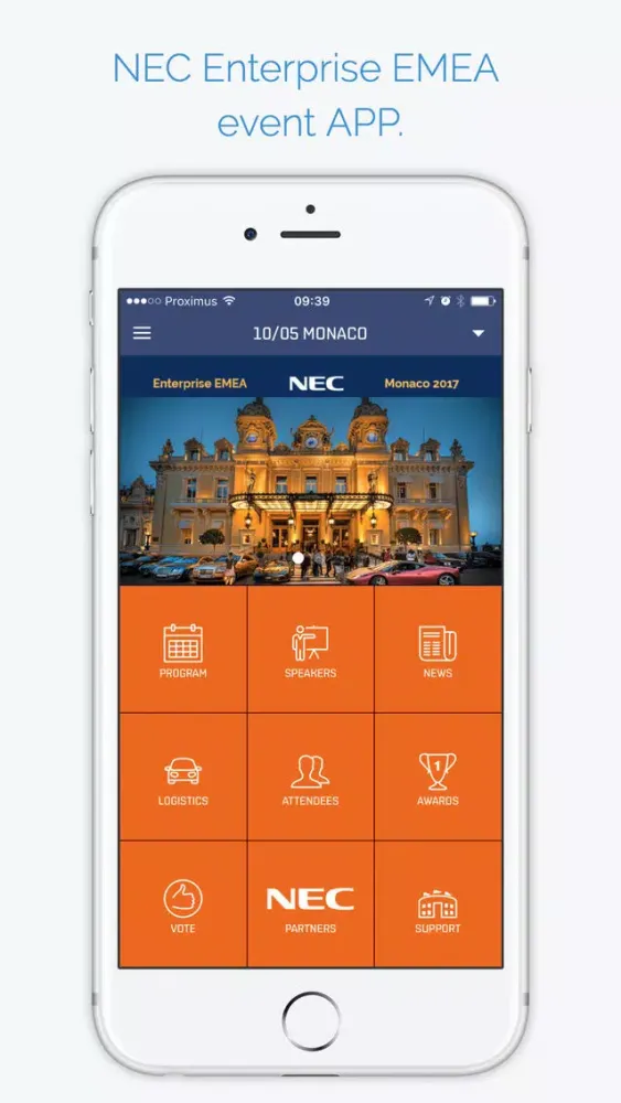 Zrzuty ekranu NEC Smart Enterprise