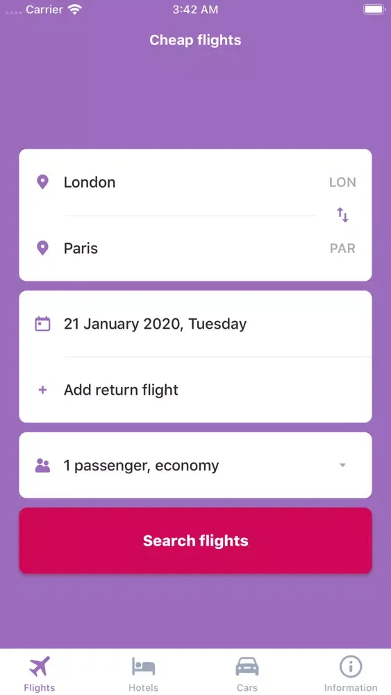 ภาพหน้าจอของ Fly & Fly - flight ticket