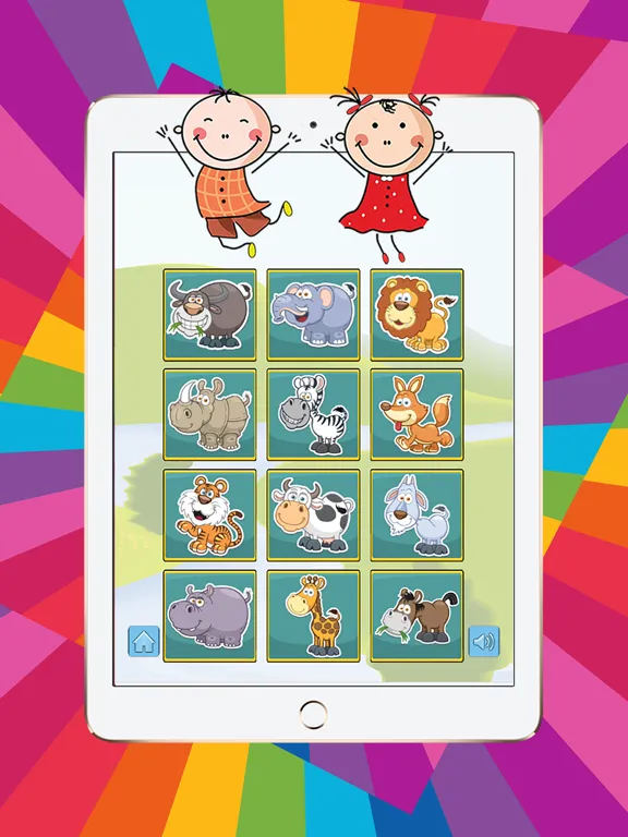 Easy Animals Matching Game with Phonics for Kids iPad  Ekran Görüntüleri