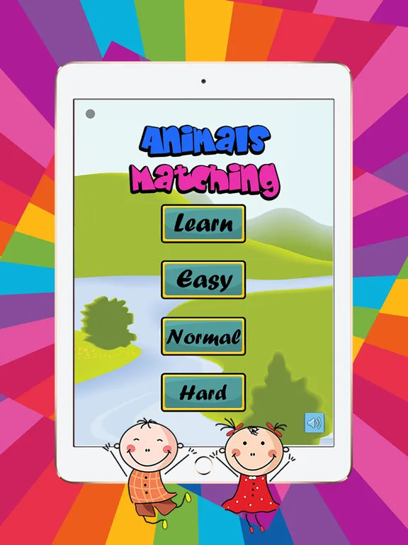 Easy Animals Matching Game with Phonics for Kids iPad  Ekran Görüntüleri