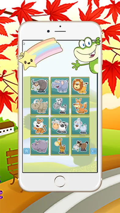 Easy Animals Matching Game with Phonics for Kids Ekran Görüntüleri