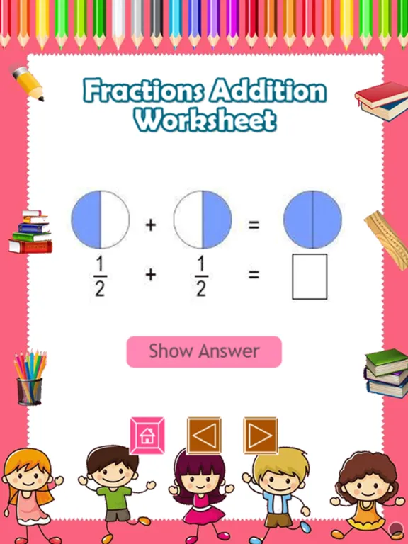Скриншоты Math in Fractions Games Online iPad 