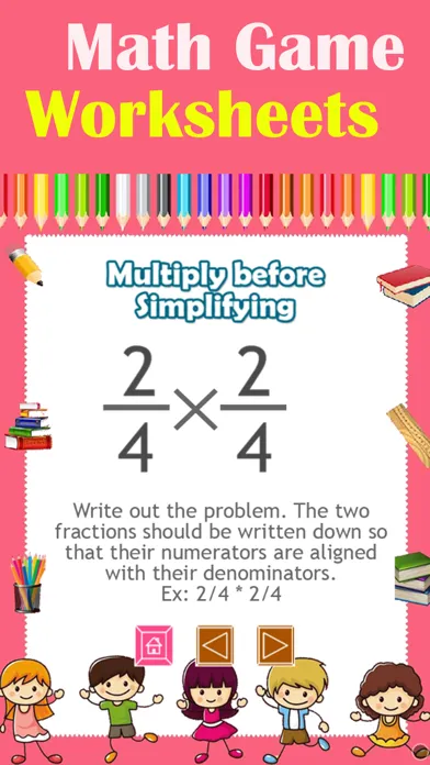 Скриншоты Math in Fractions Games Online