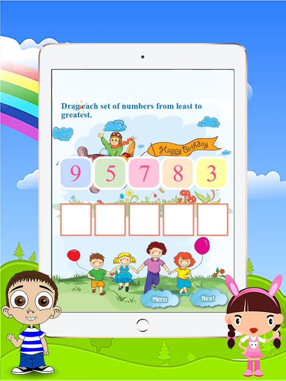 ภาพหน้าจอของ First Fun Ordering Math Games for All Kindergarten iPad 