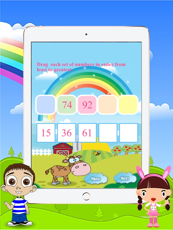 ภาพหน้าจอของ First Fun Ordering Math Games for All Kindergarten iPad 