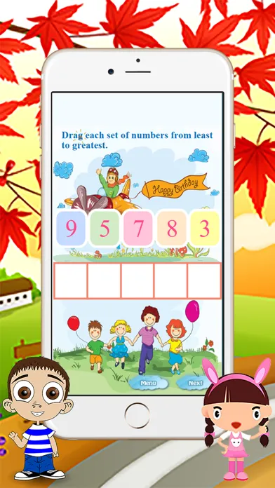 ภาพหน้าจอของ First Fun Ordering Math Games for All Kindergarten